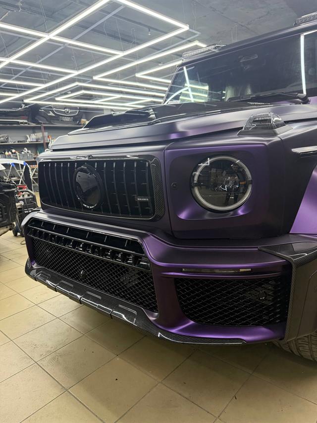 Изменение цвета кузова на матовый фиолетовый, Brabus